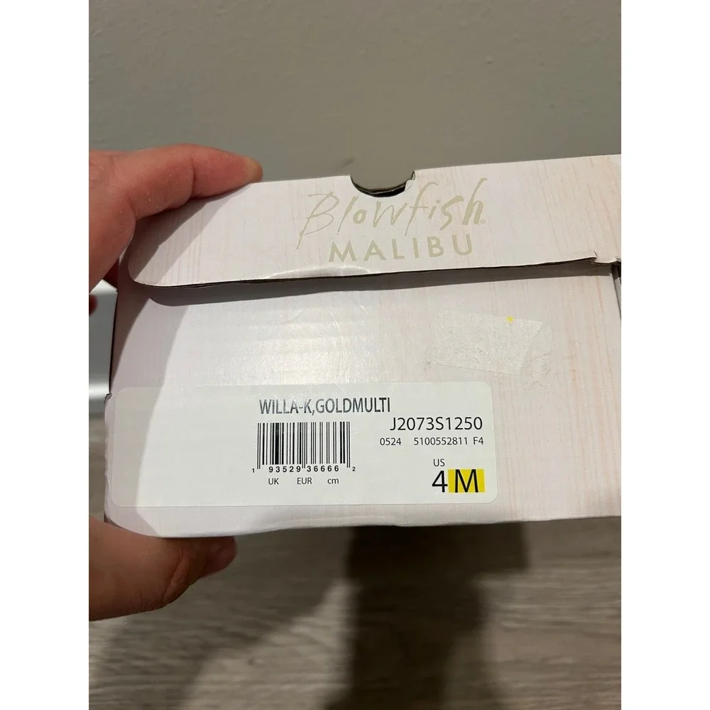 Blowfish Malibu Willa-K Gold Multi Metallic Sneakers J2073S1250 Kids Size 4M